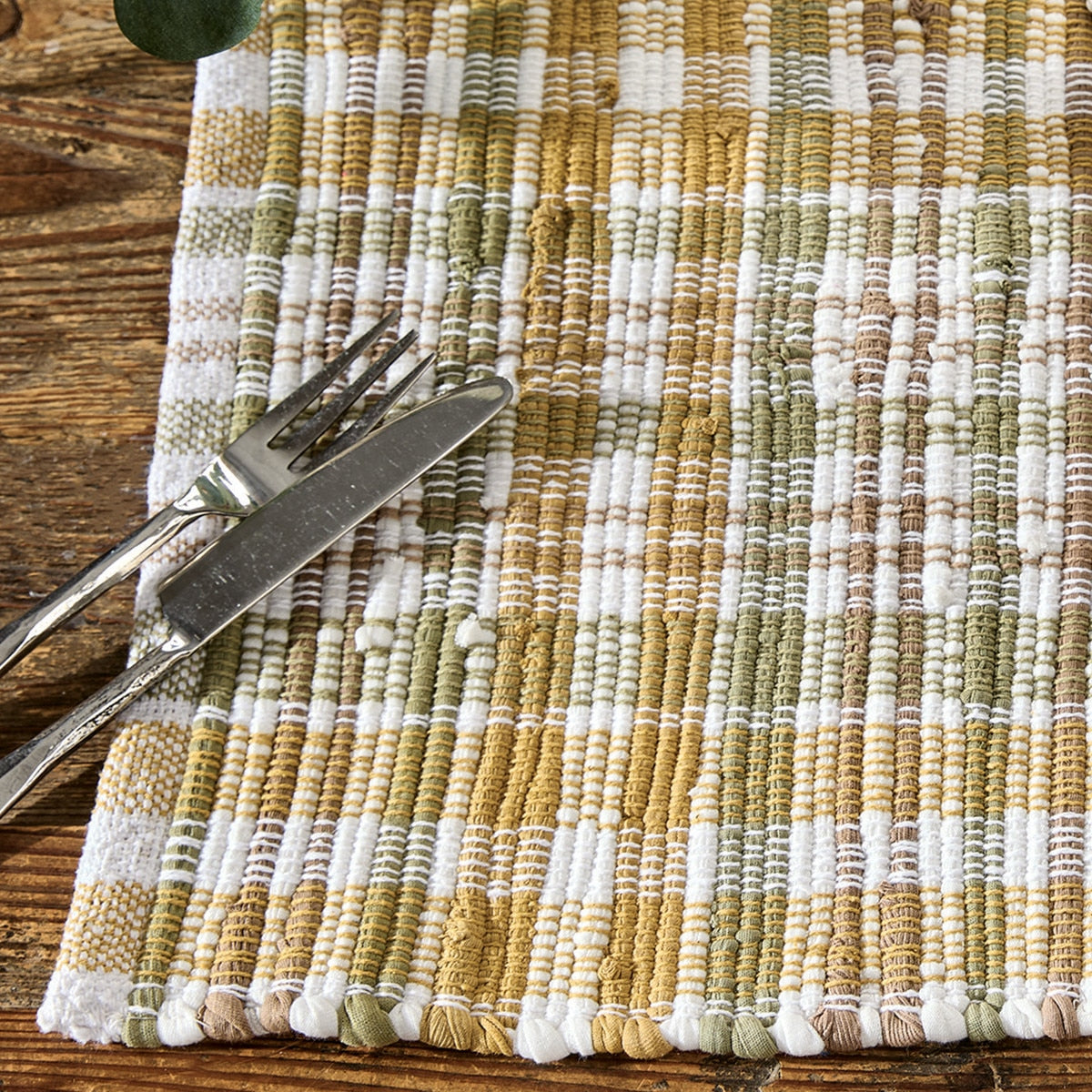 Park Designs Farmstead Plaid Chindi Placemat - Set of 12