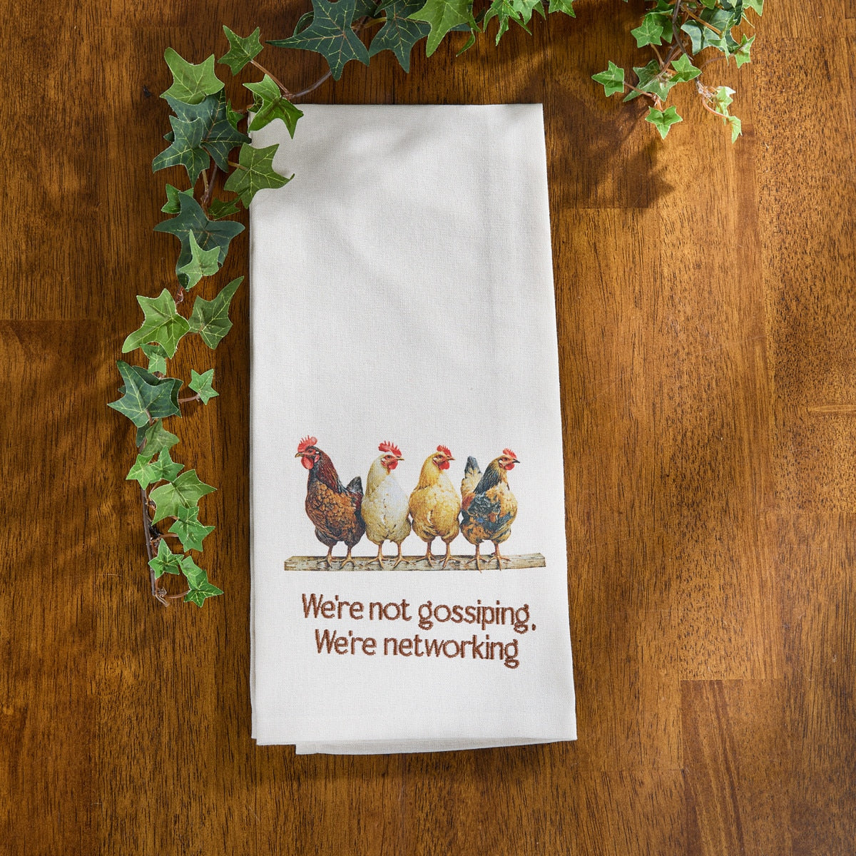Park Designs Four Chickens In A Row Decorative Dishtowel - Set of 6