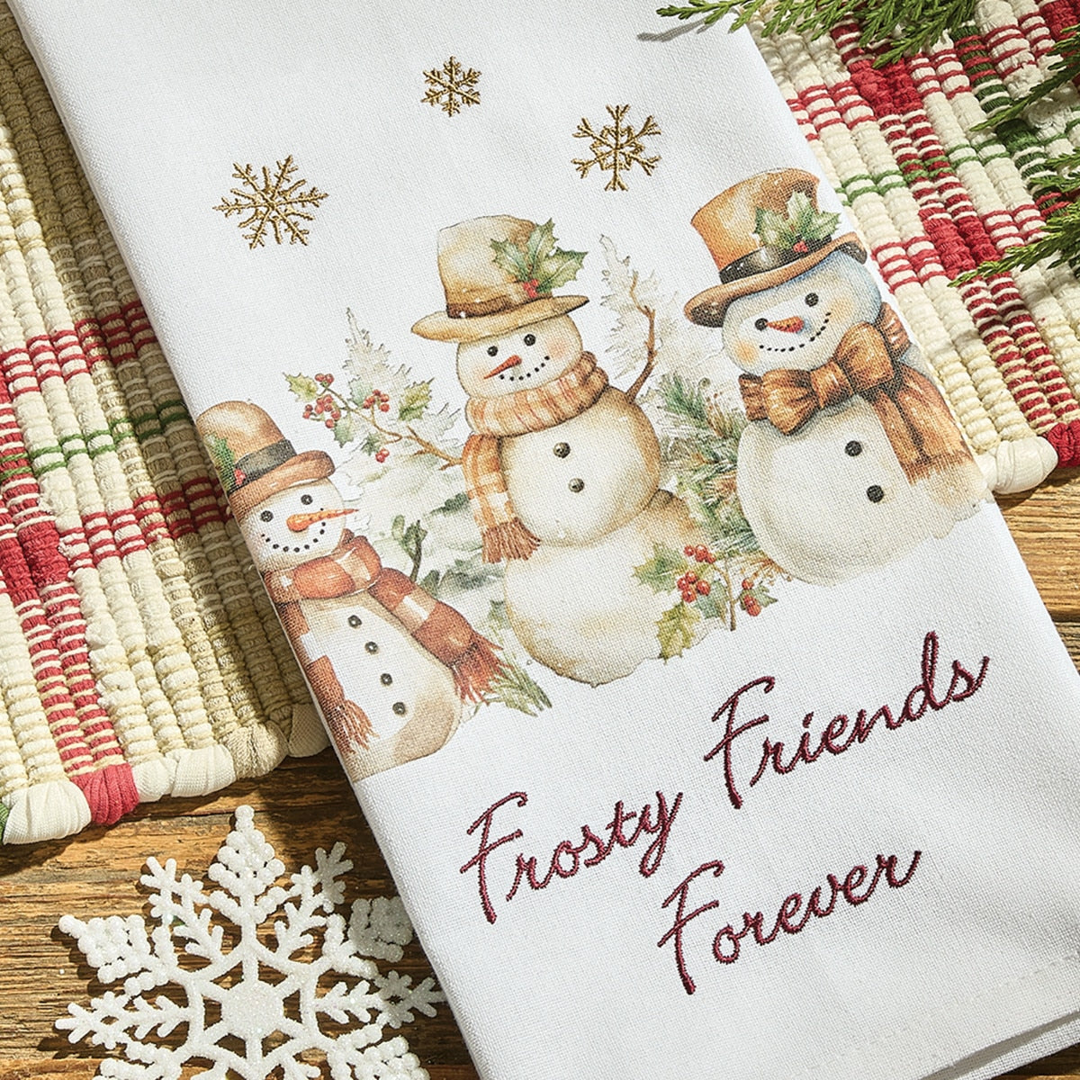 Park Designs Frosty Friends Forever Dishtowel - Set of 6