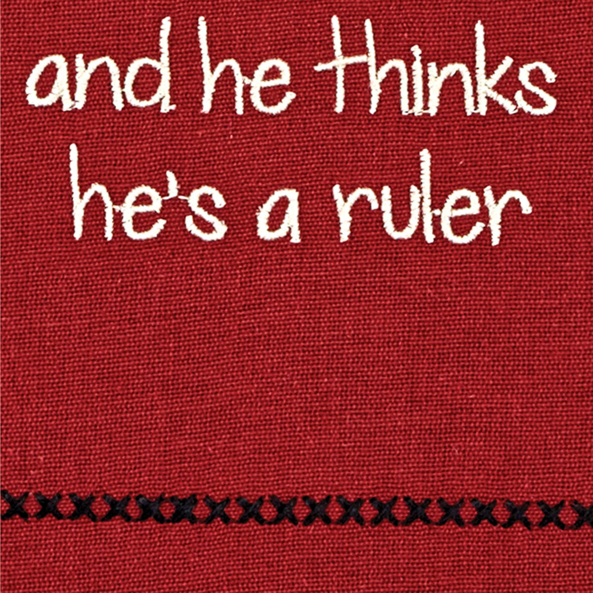 Park Designs Give A Man Sentiment Dishtowel - Set of 6