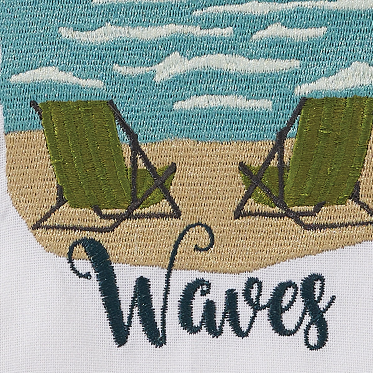 Park Designs Happiness Comes In Waves Dishtowel - Set of 6