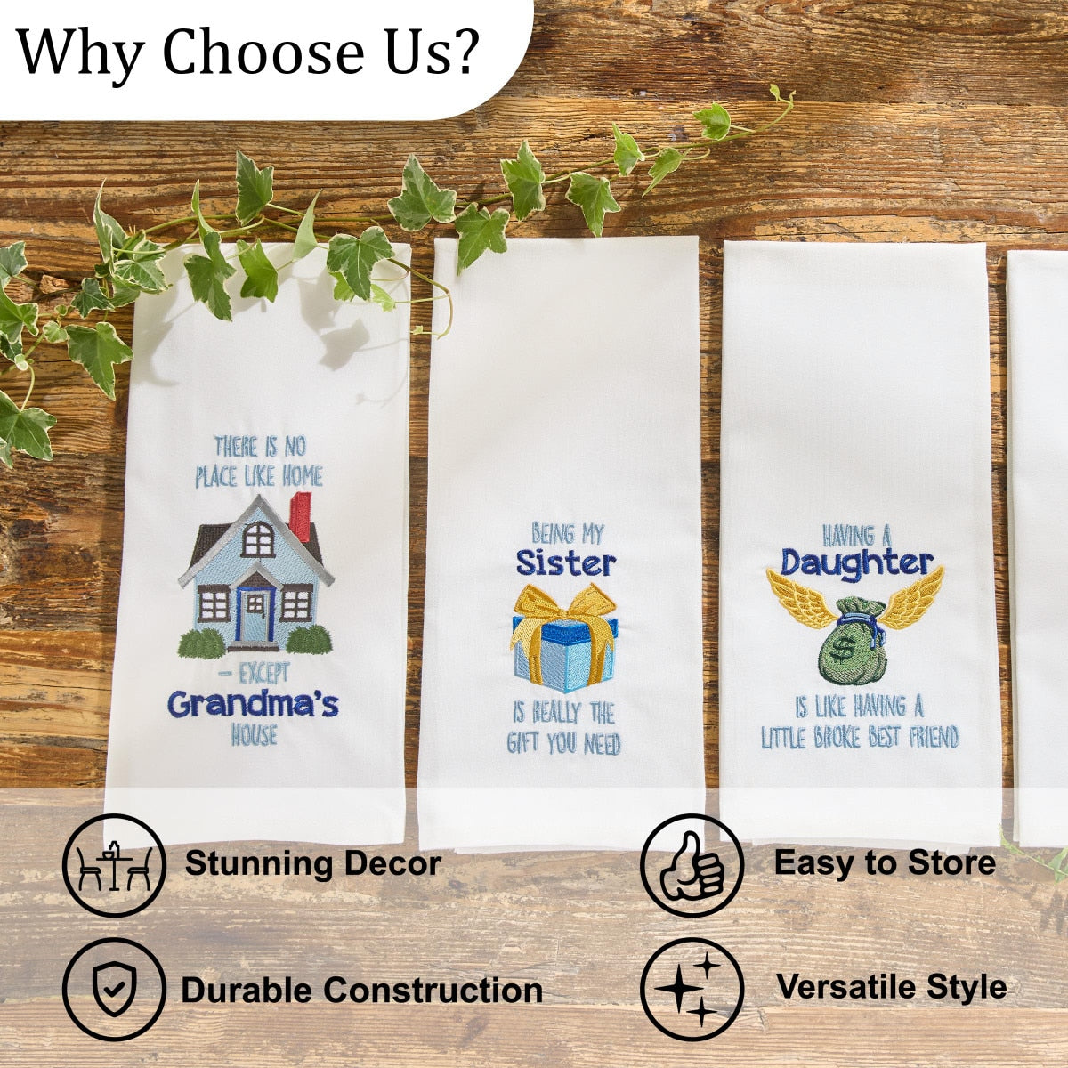 Park Designs Having A Daughter Dishtowel - Set of 6