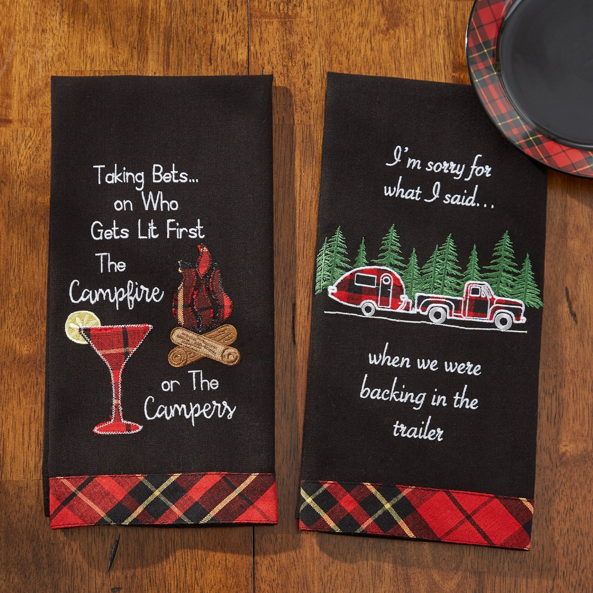 Park Designs I'M Sorry Appliqued Dishtowel - Set of 2