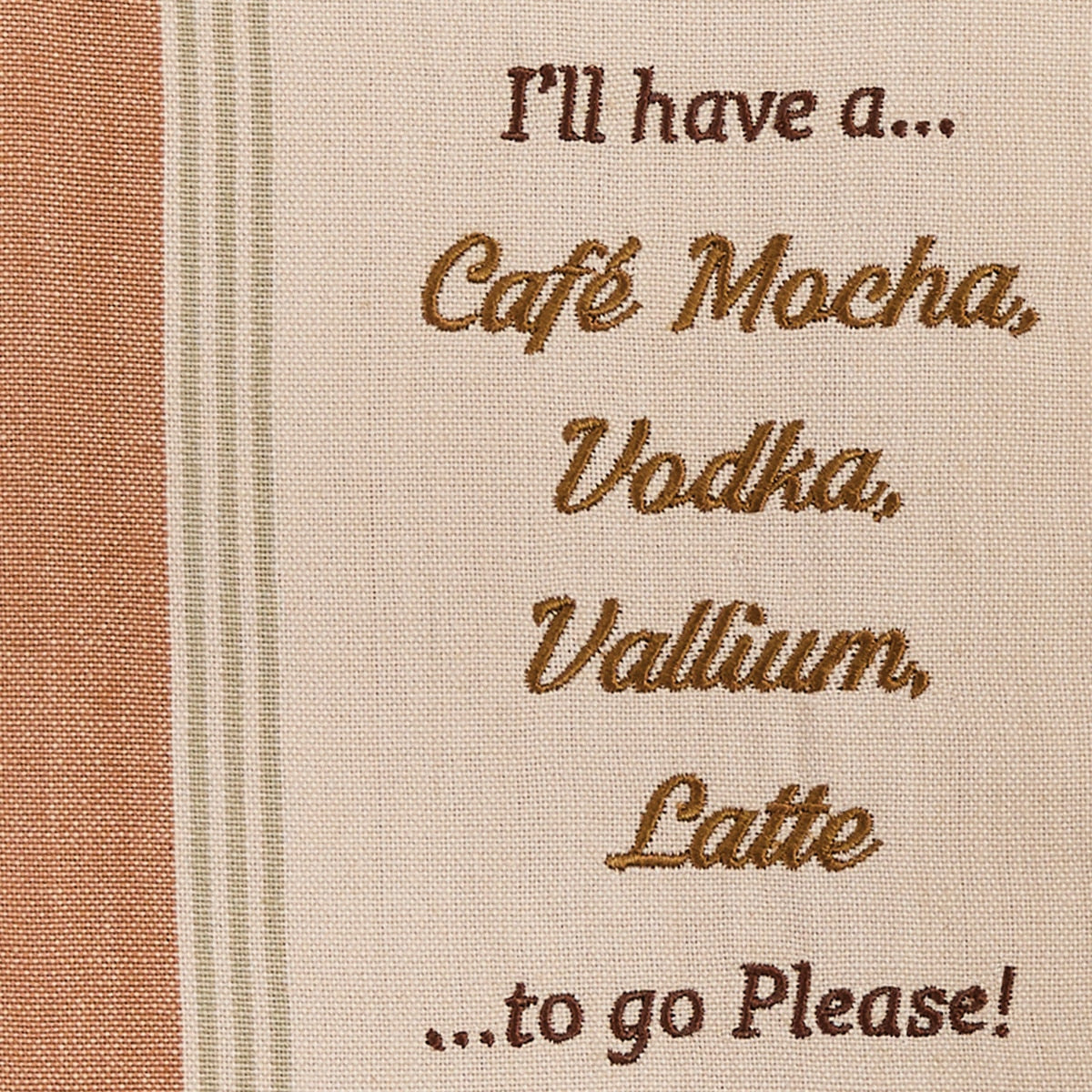 Park Designs I'll Have A Cafe Sentiment Dishtowel - Set of 6