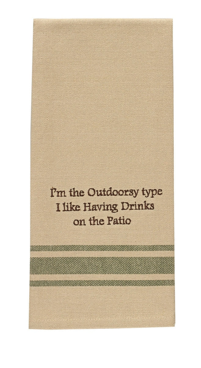 Park Designs I'm The Outdoorsy Type Dishtowel - Set of 2
