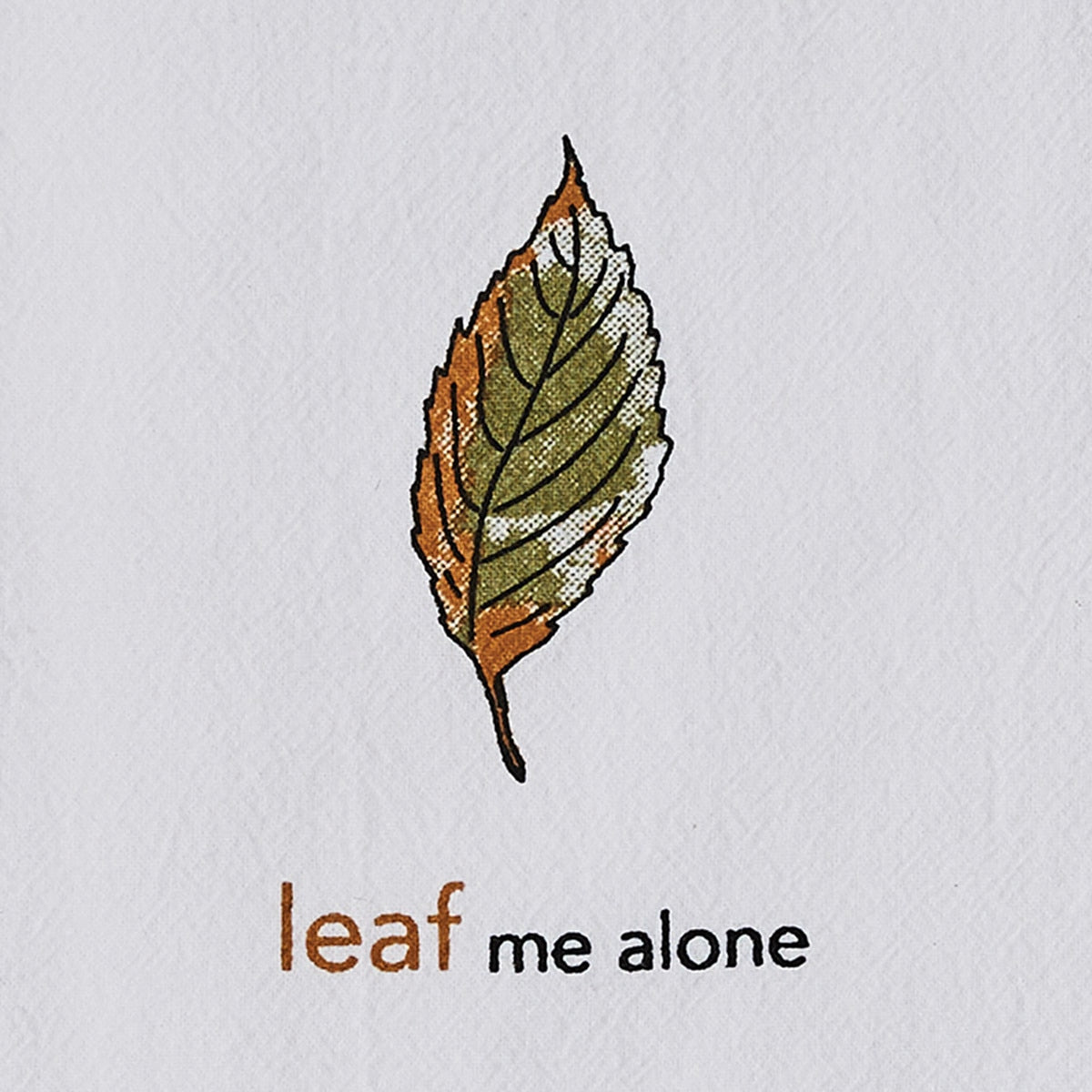 Park Designs Leaf Me Alone Sentiment Dishtowel - Set of 2