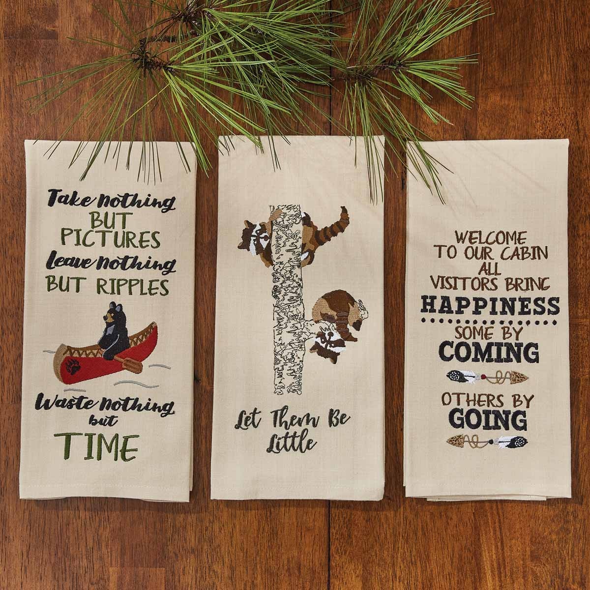 Park Designs Let Them Be Embroidered Dishtowel - Set of 2