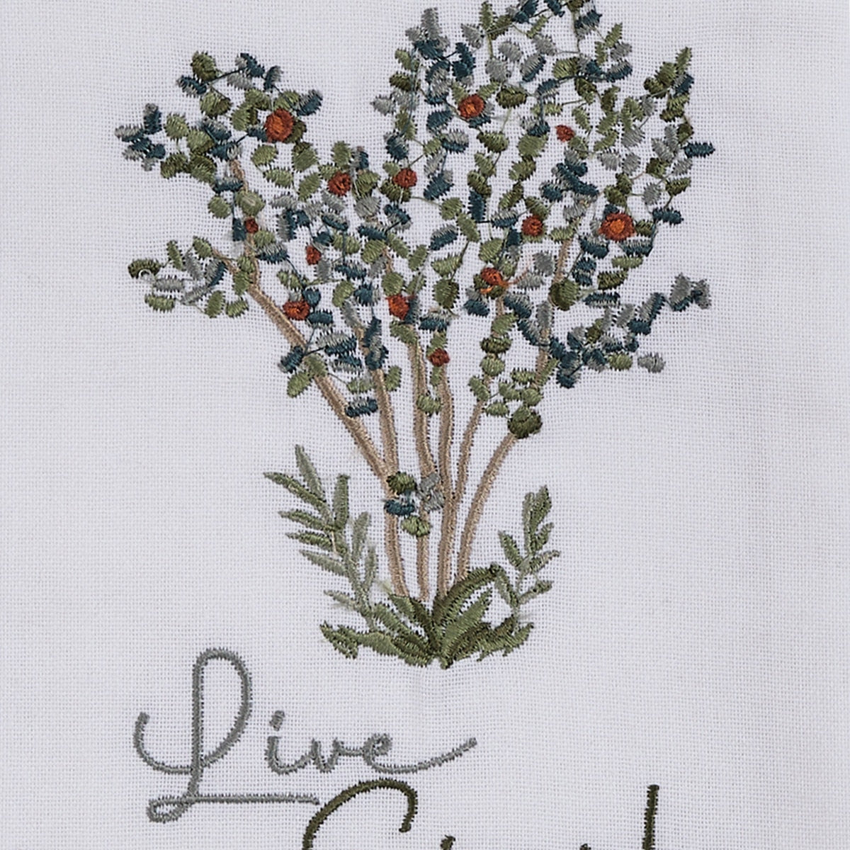 Park Designs Live Simply Dishtowel - Set of 6