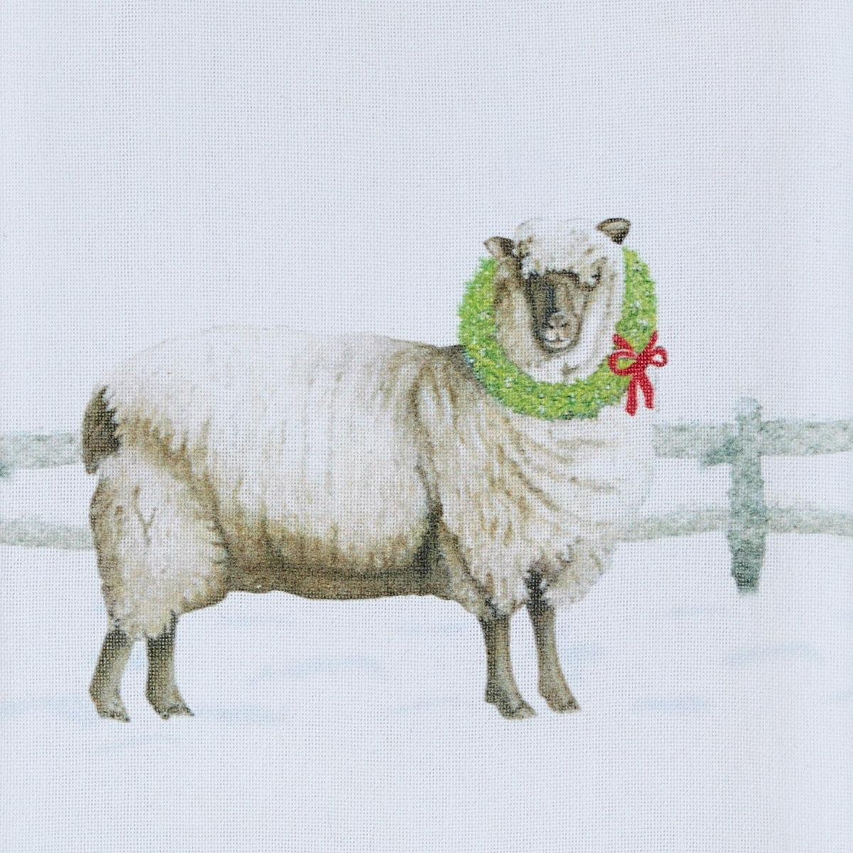 Park Designs Merry Christmas Ewe Dishtowel - Set of 6
