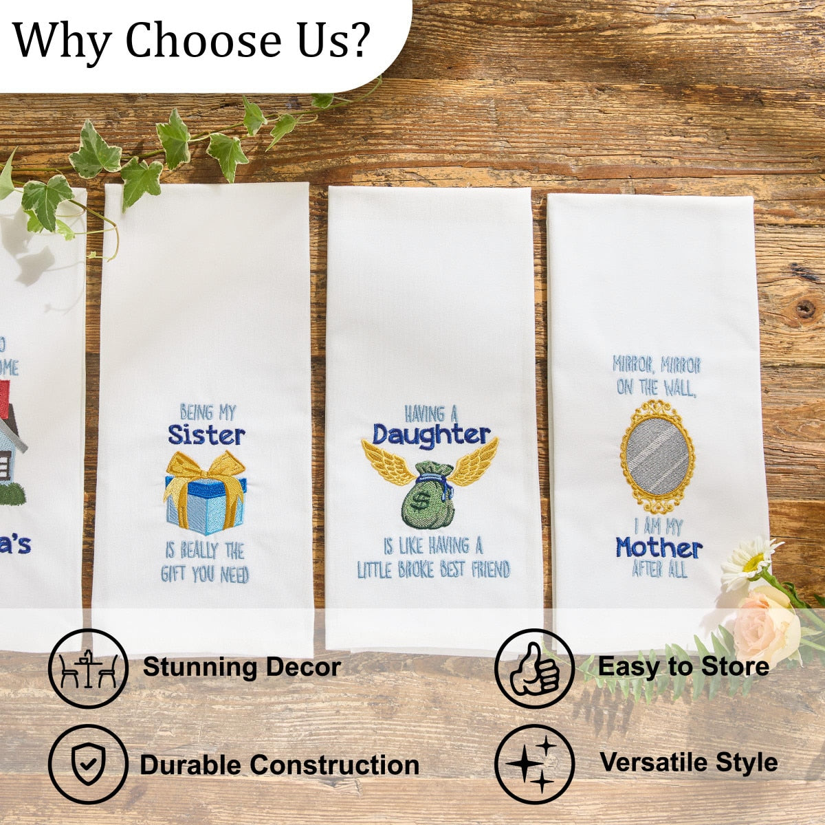 Park Designs Mother After All Dishtowel - Set of 6