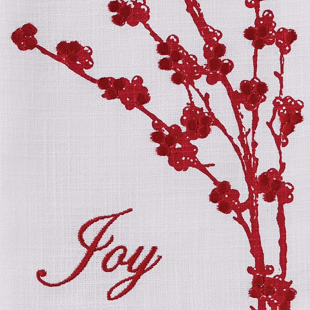 Park Designs Patricia Heaton Home Berry Elegance Joy Embroidered Dishtowel - Set of 6