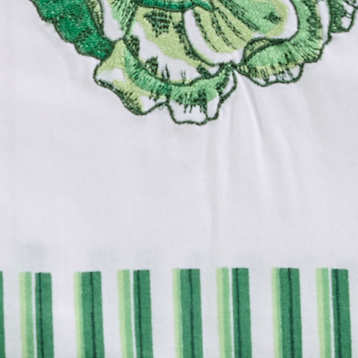 Park Designs Patricia Heaton Home Flower Embroidered Dishtowel Green - Set of 6