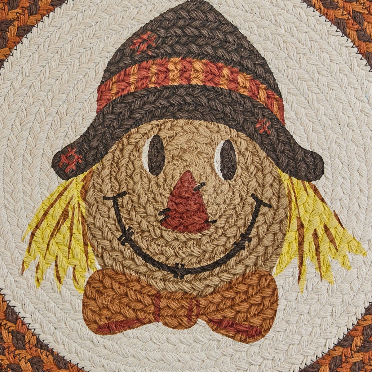 Park Designs Scarecrow Printed Braided Placemat - Set of 12