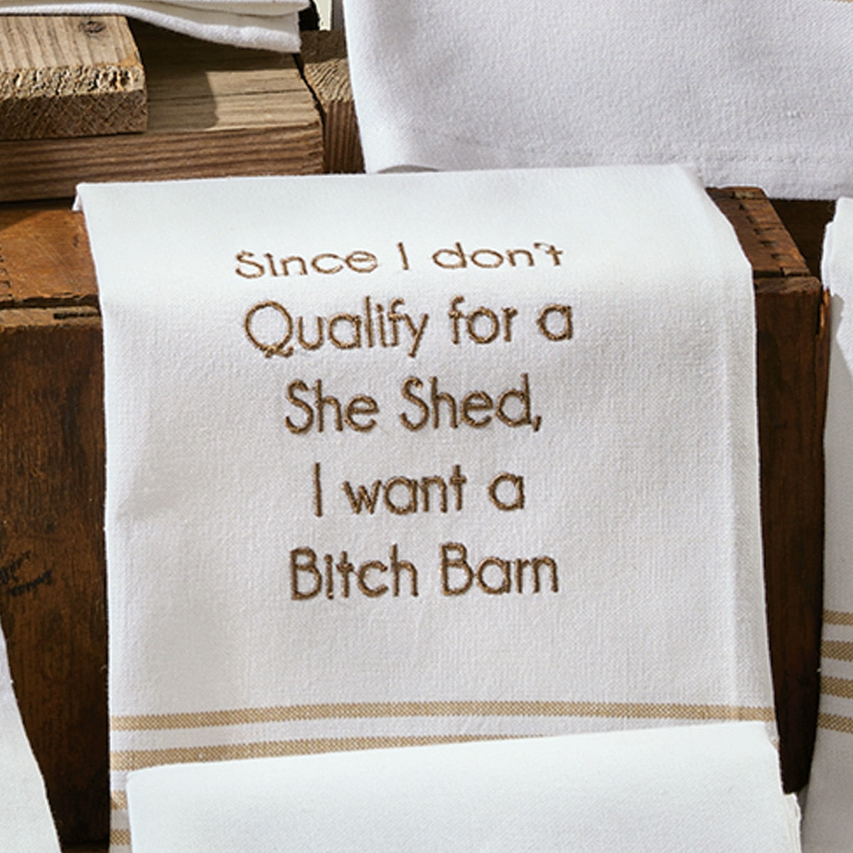 Park Designs She Shed Dishtowel - Set of 6