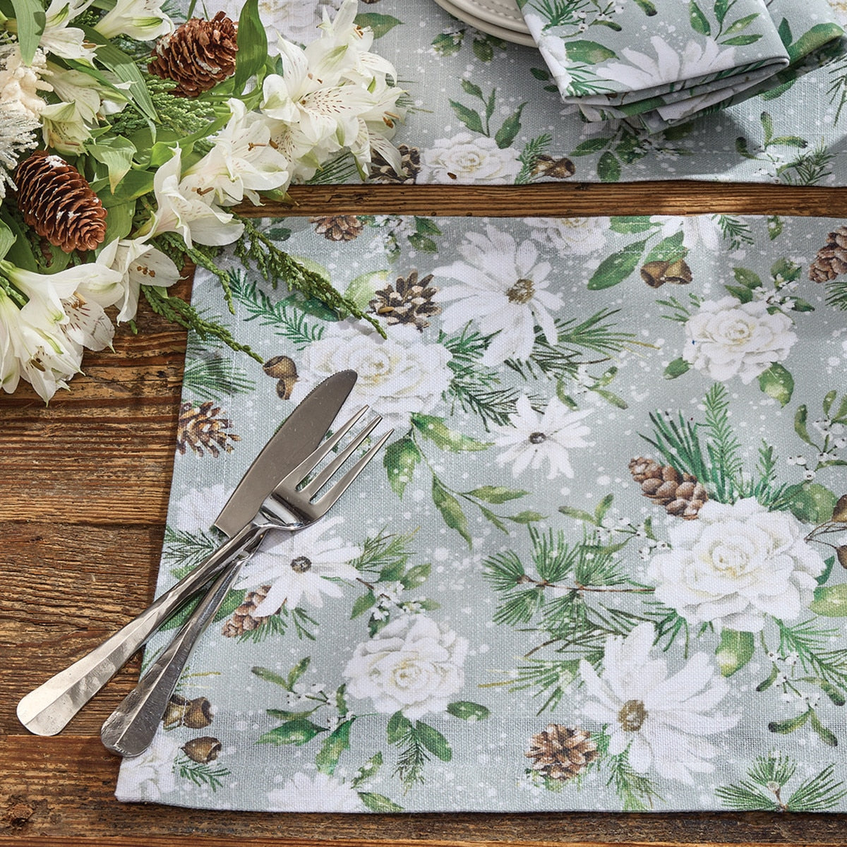 Park Designs Snowflowers Placemat - Set of 12