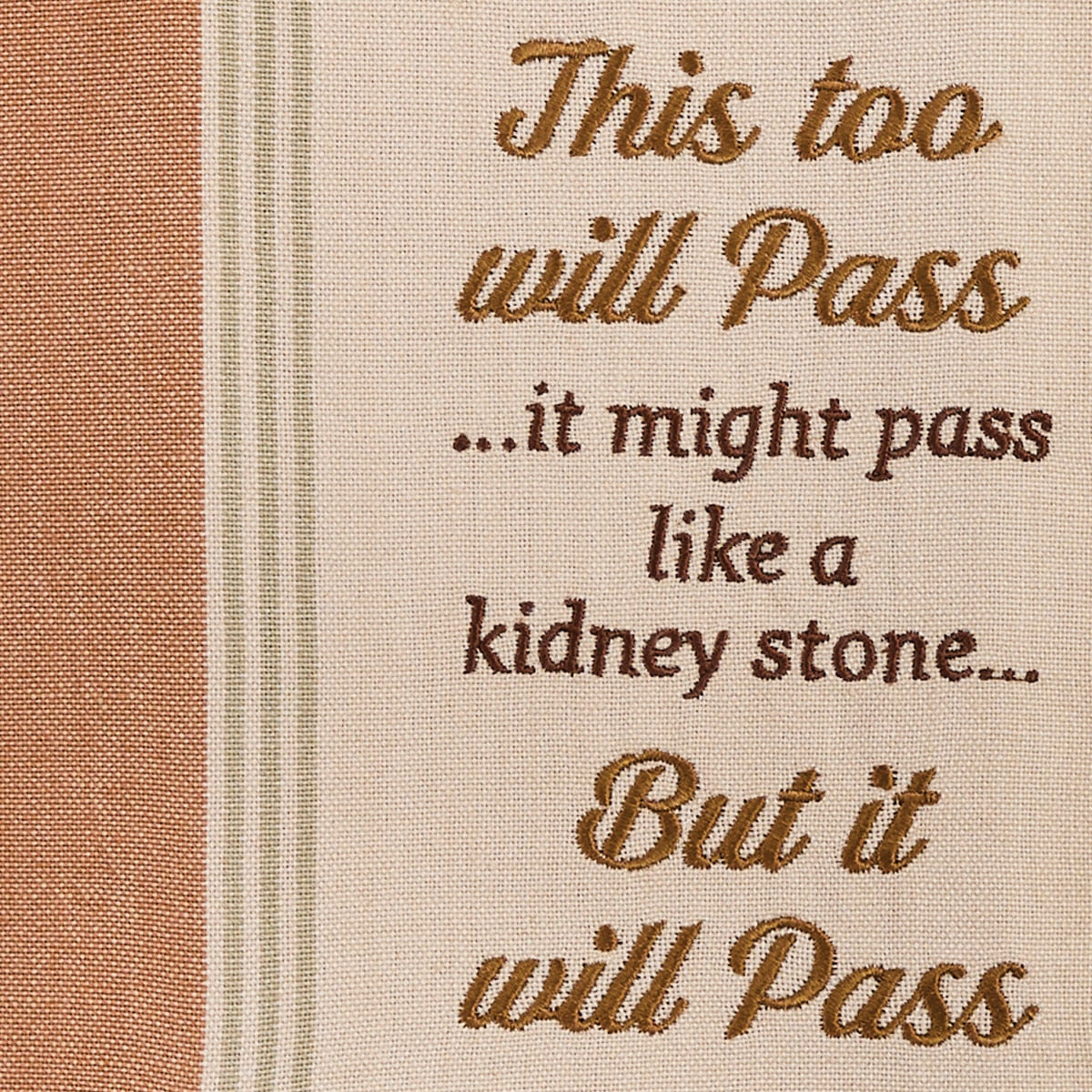 Park Designs This Too Will Pass Sentiment Dishtowel - Set of 6