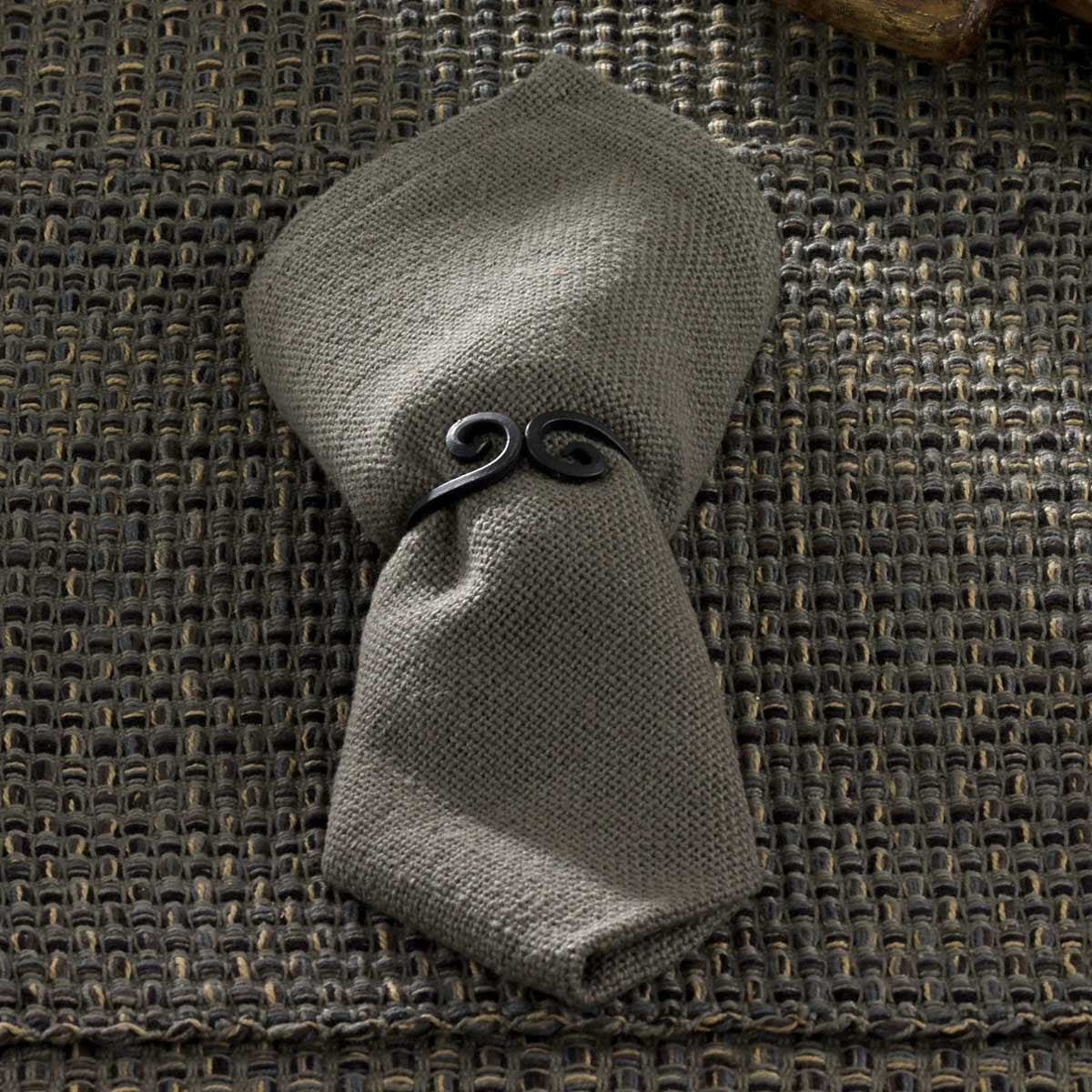 Park Designs Tweed Napkin - Charcoal - Set of 4