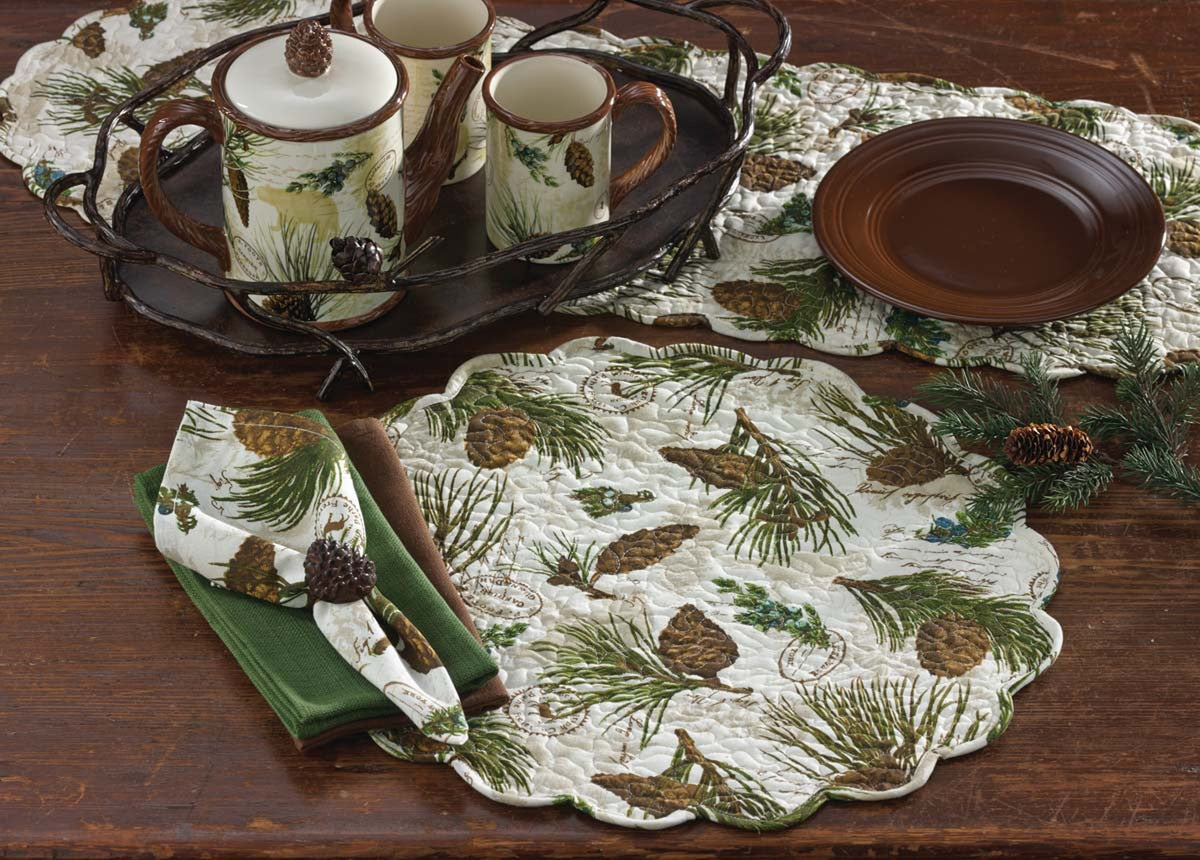Park Designs Walk in the Woods Round Placemat - Set of 6