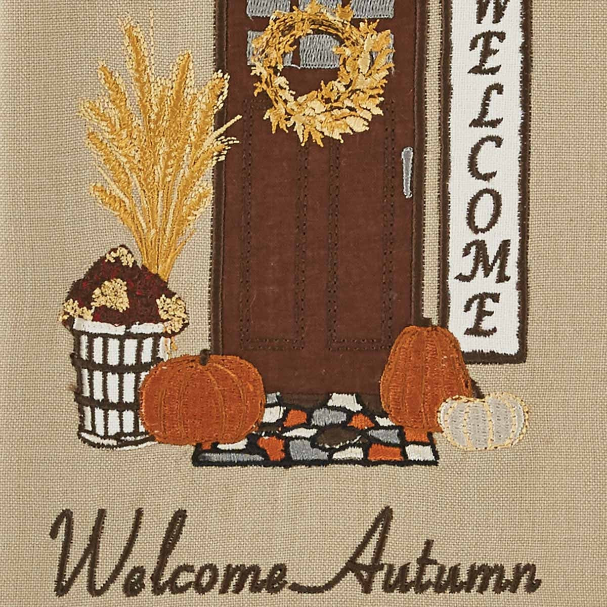 Park Designs Welcome Autumn Appliqued Emb Dishtowel - Set of 2