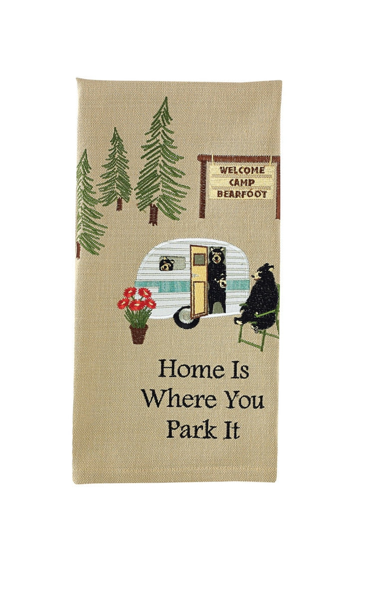 Park Designs Where You Park It Embroidered Dishtowel - Set of 2