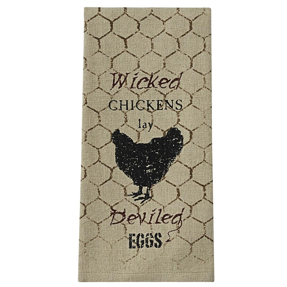 Park Designs Wicked Chickens Printed Dishtowel - Set of 2