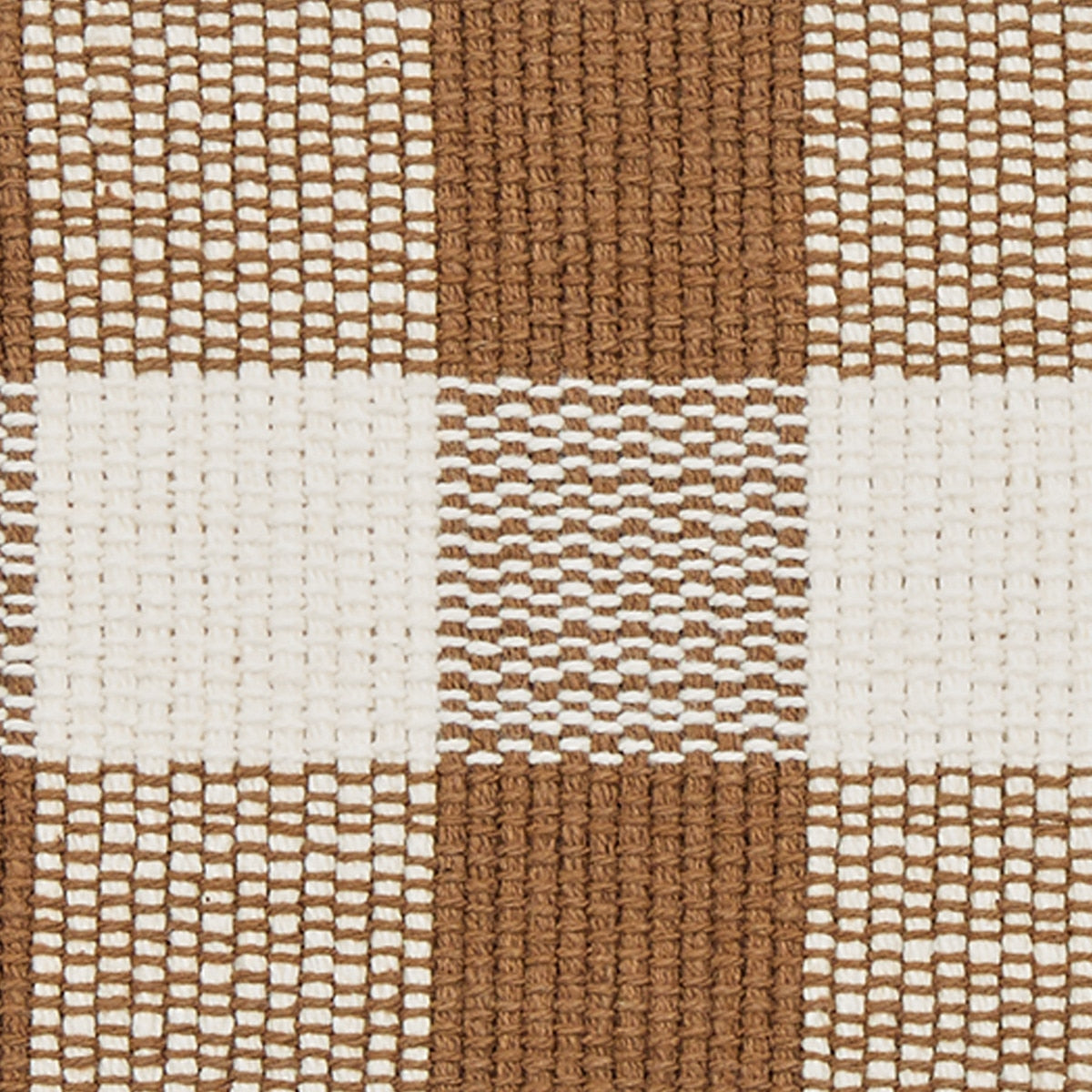 Park Designs Wicklow Yarn Placemat Brown And Cream - Set of 12