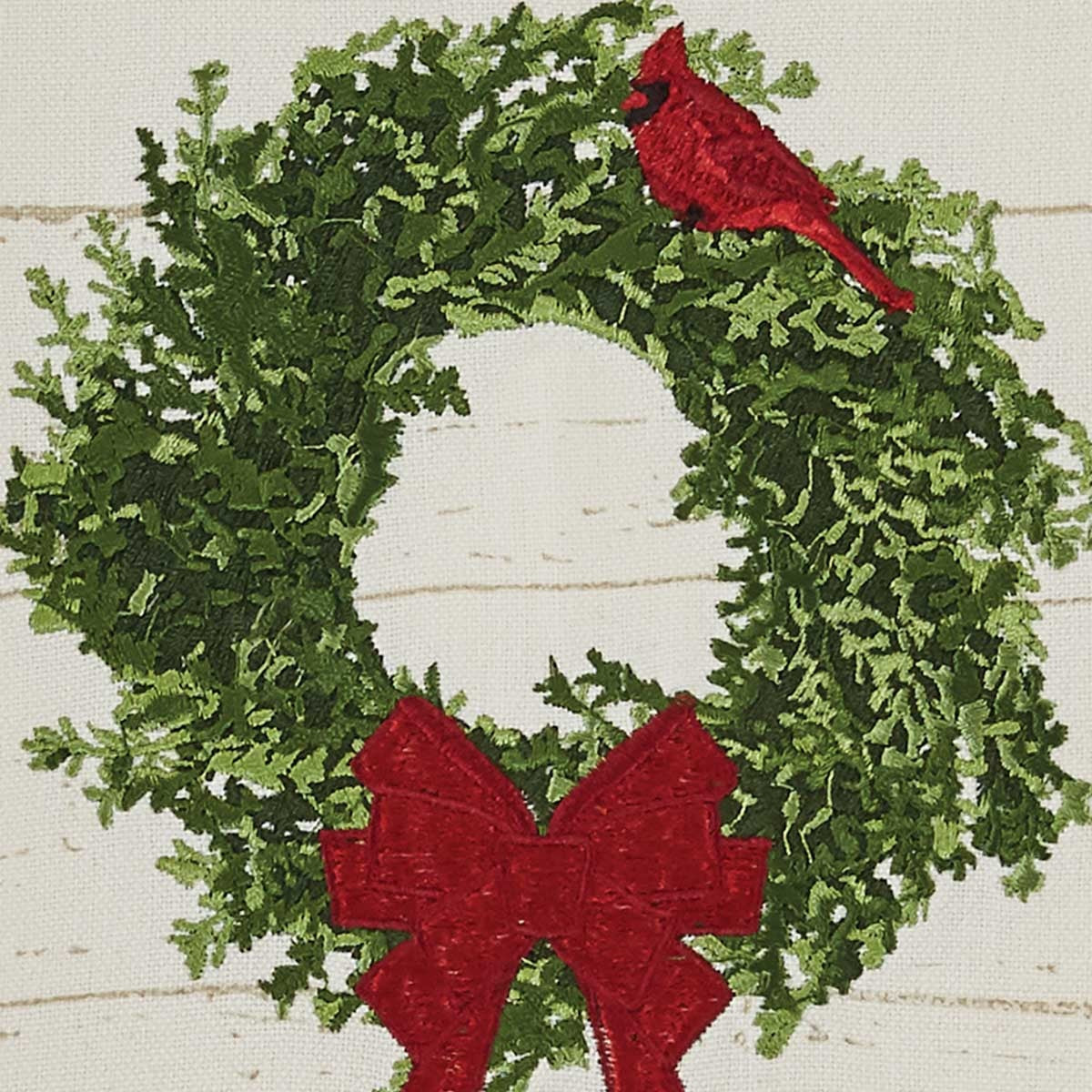 Park Designs Williamsburg Cardinal Wreath Print/Embroidered Dishtowel - Set of 2