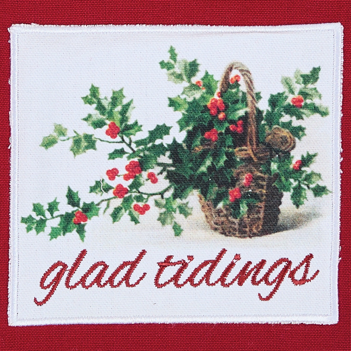 Park Designs Williamsburg Glad Tidings Holly Basket Dishtowel - Set of 6