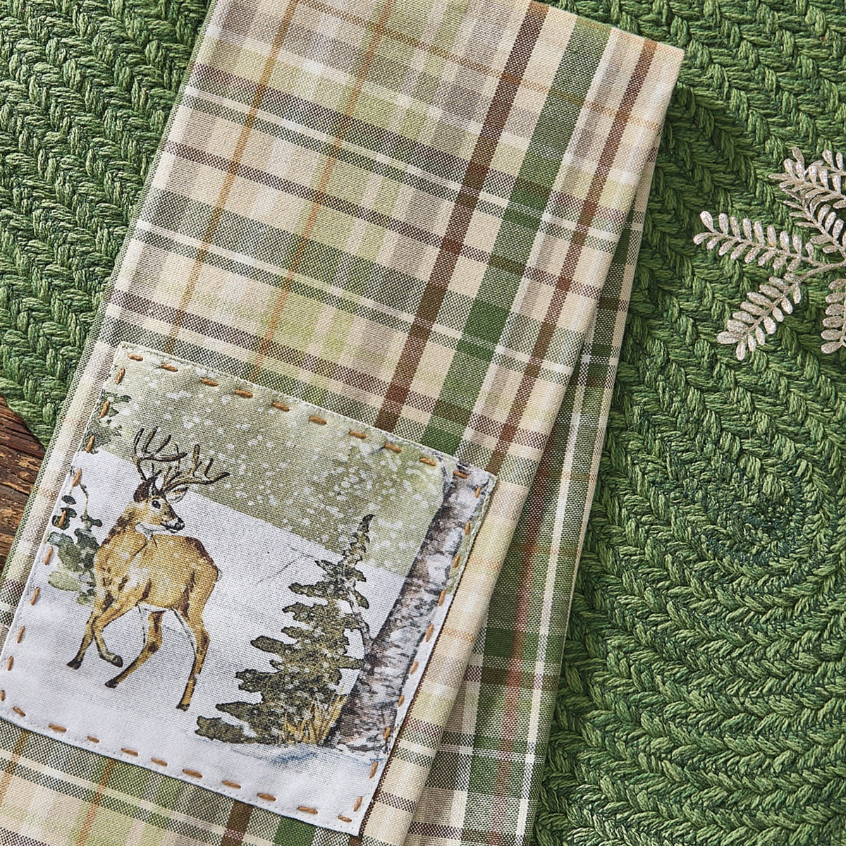 Park Designs Winter Morning Plaid Decorative Dishtowel - Set of 6