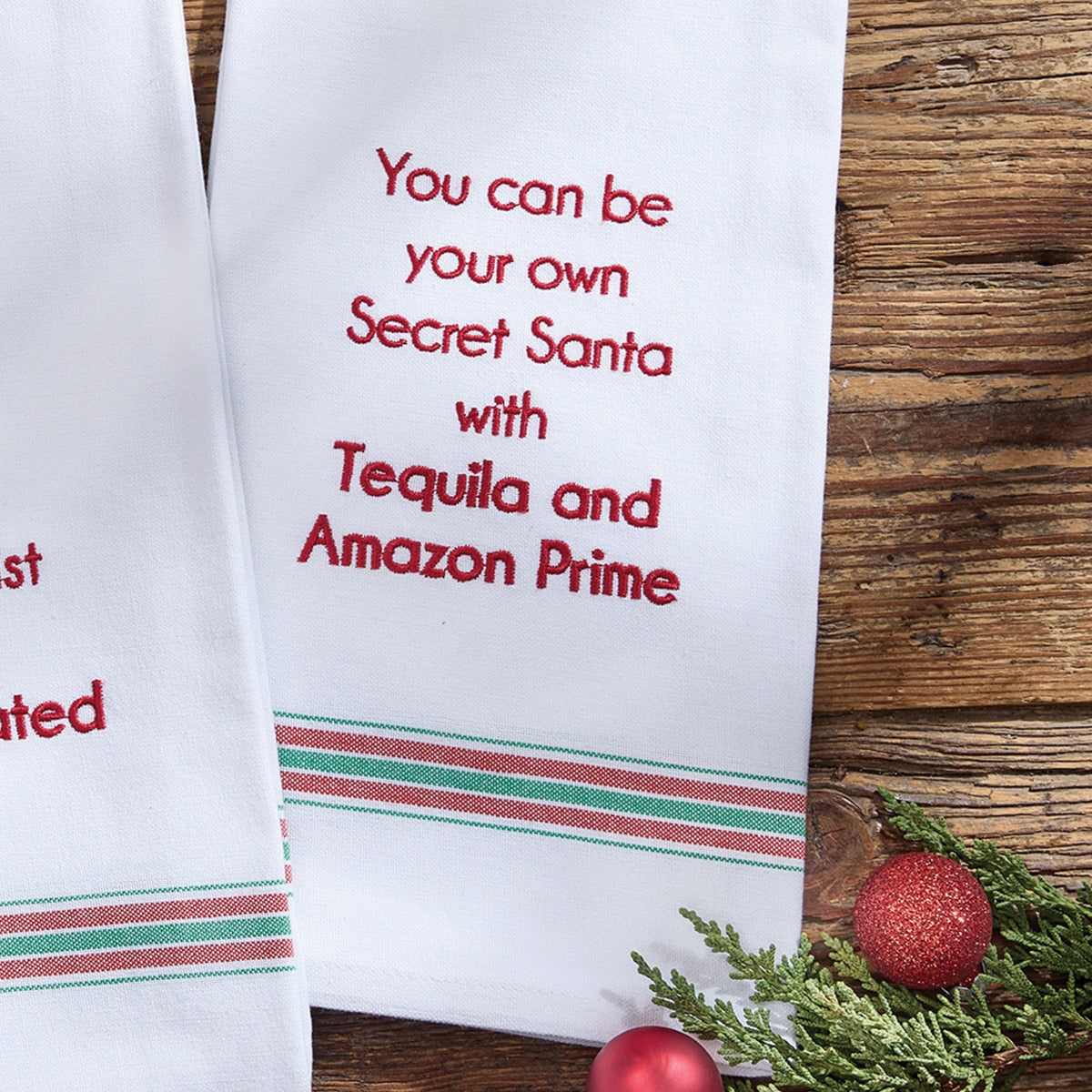 Park Designs Your Own Secret Santa Dishtowel - Set of 6
