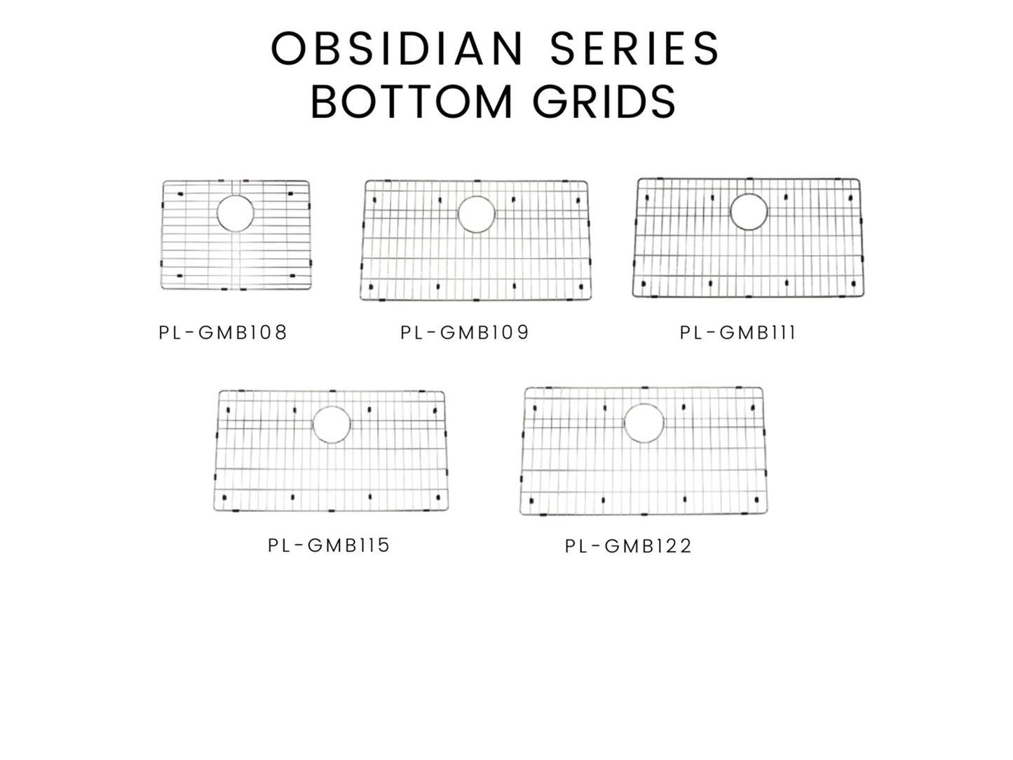 Pelican International Stainless Steel Bottom Grid for GMB115 Kitchen Sink