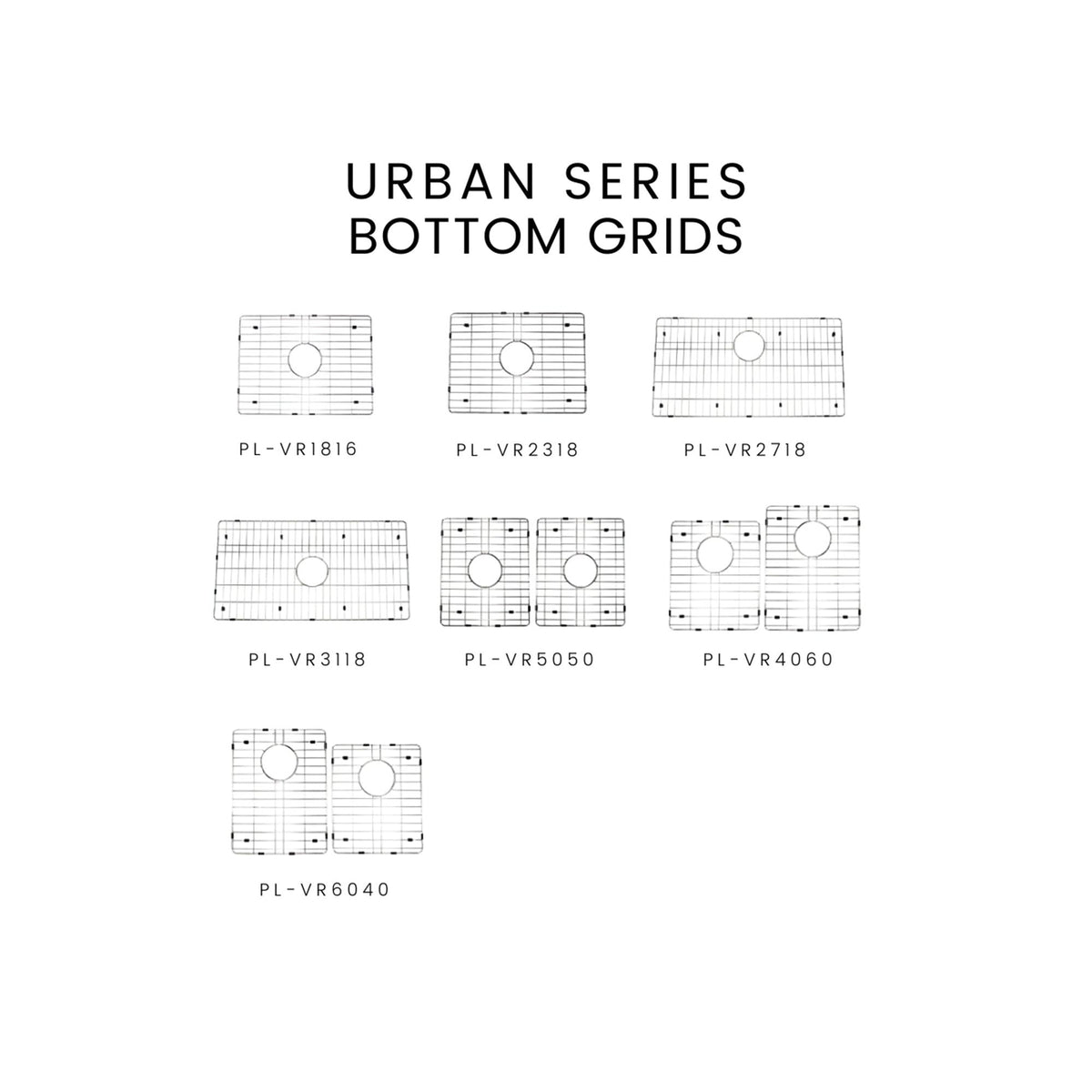 Pelican International Stainless Steel Bottom Grid for PL-VR2318 Kitchen Sink