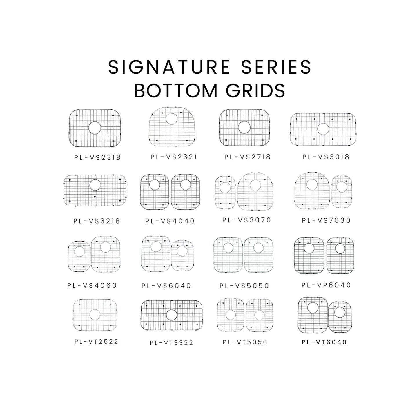 Pelican International Stainless Steel Bottom Grid for PL-VT3322 Kitchen Sink