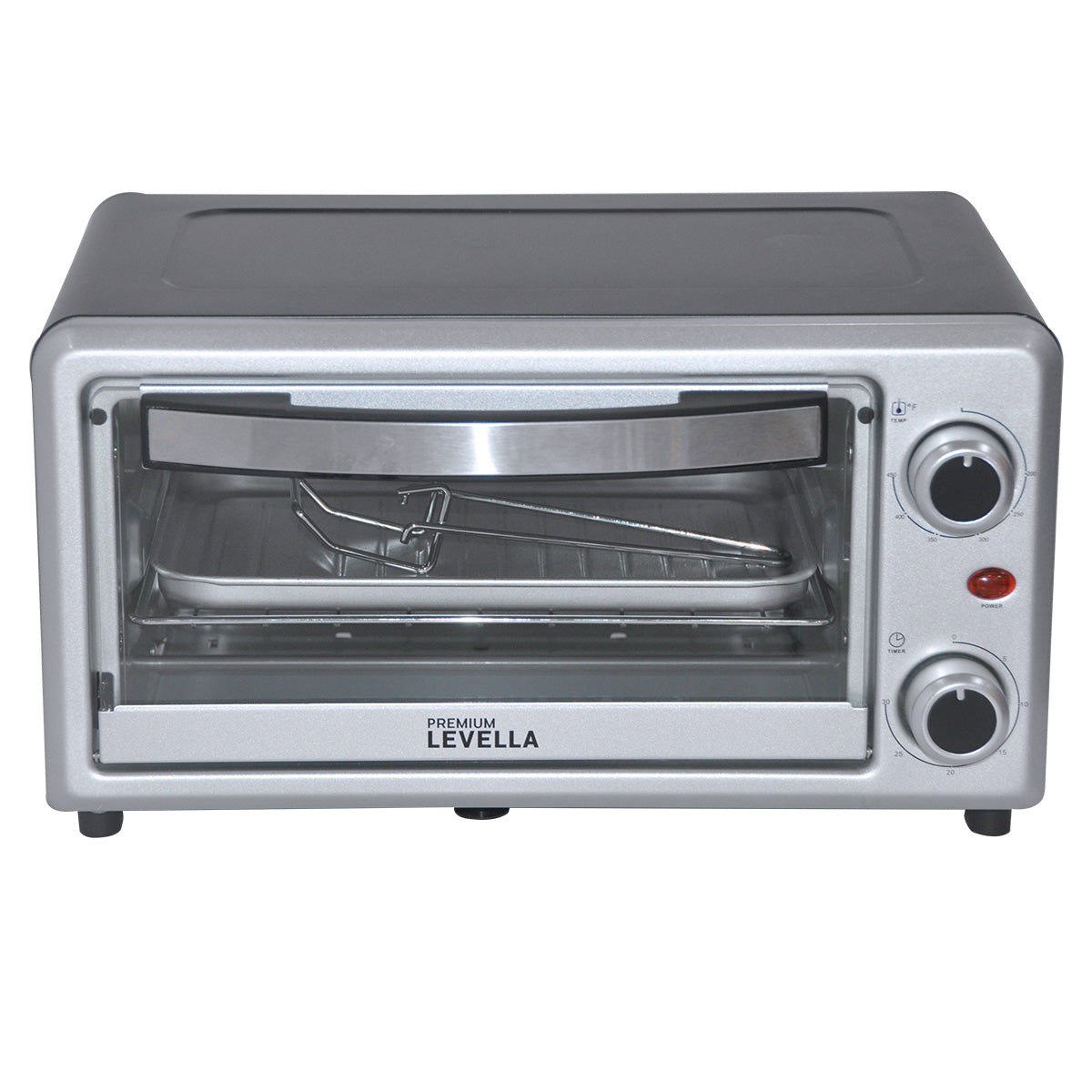 Premium Levella 10L Stainless Steel Toaster Oven With Removable Aluminum Tray
