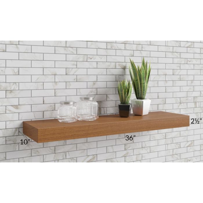 RTA 36" Floating Walnut Shelf