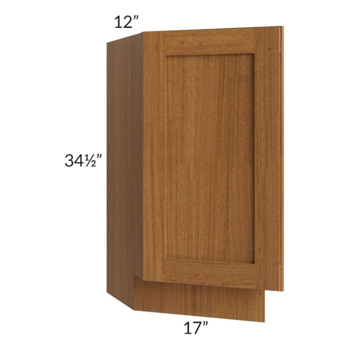 RTA Artisan Walnut Shaker 12" Base Transitional Cabinet (Left)