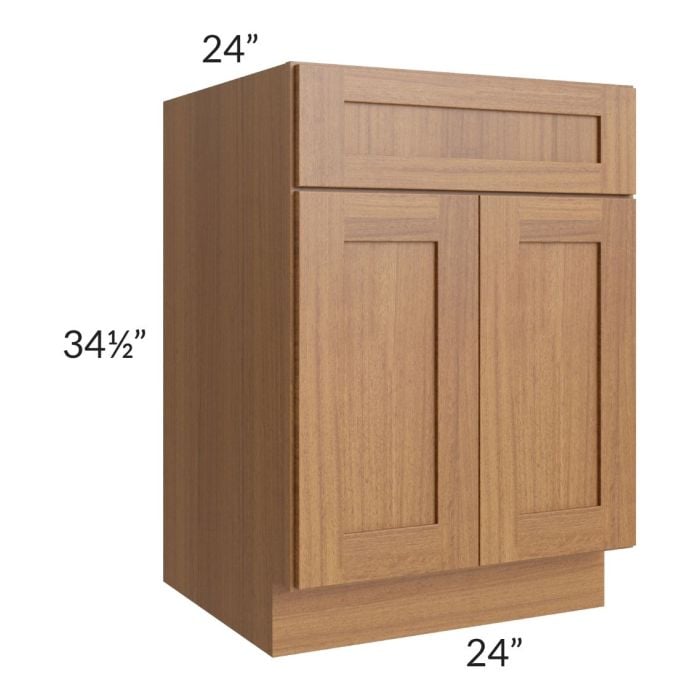 RTA Artisan Walnut Shaker 24" Sink Base Cabinet
