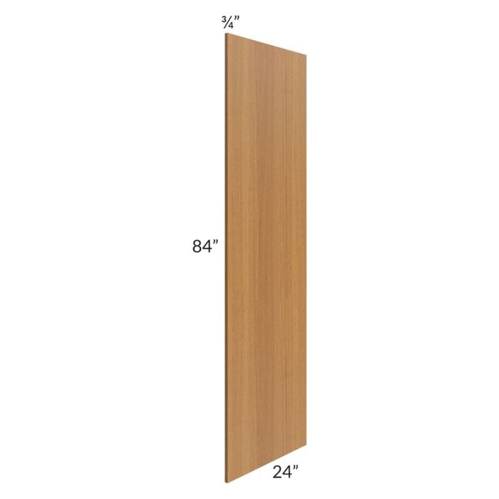RTA Artisan Walnut Shaker 24" x 84" Refrigerator End Panel - Cut in Half