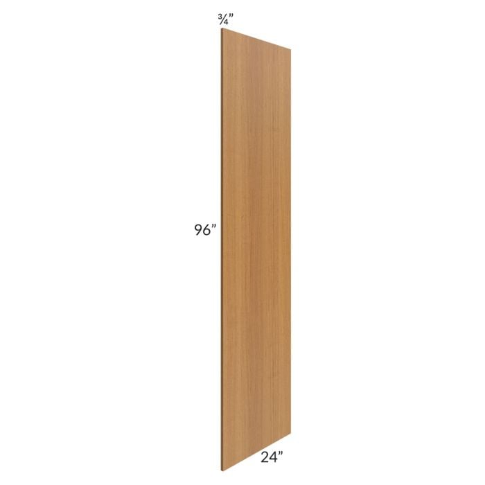 RTA Artisan Walnut Shaker 24" x 96" Refrigerator End Panel - Cut in Half