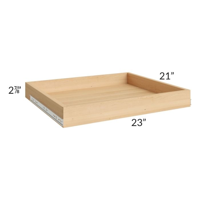 RTA Artisan Walnut Shaker 27" Roll Out Tray with a Dovetailed Drawer Box