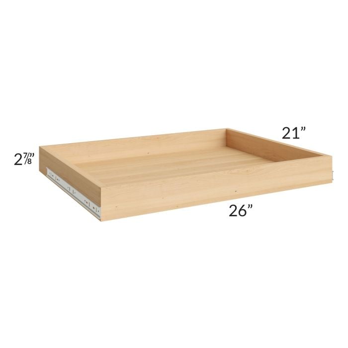 RTA Artisan Walnut Shaker 30" Roll Out Tray with a Dovetailed Drawer Box