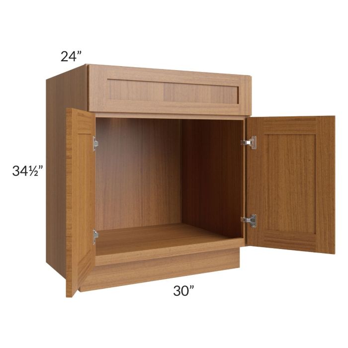 RTA Artisan Walnut Shaker 30" Sink Base Cabinet