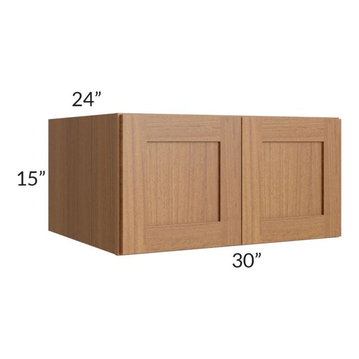 RTA Artisan Walnut Shaker 30" x 15" x 24" Wall Cabinet