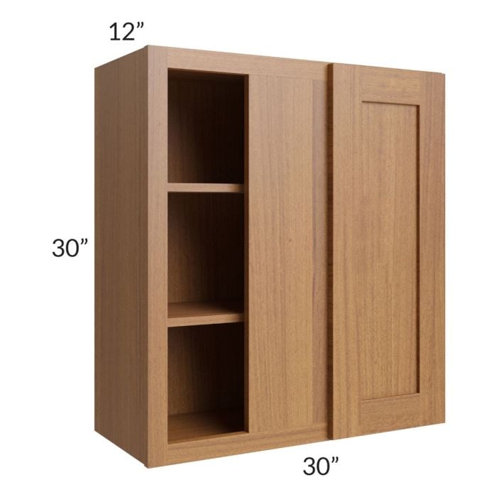 RTA Artisan Walnut Shaker 30" x 30" Blind Wall Cabinet