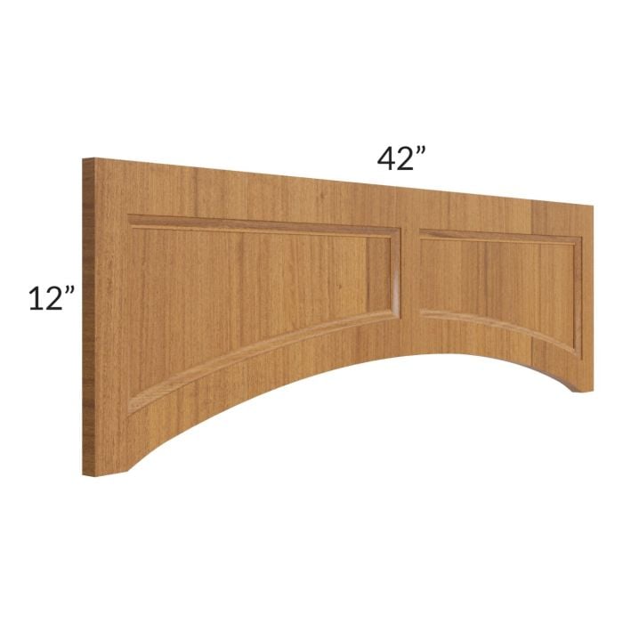 RTA Artisan Walnut Shaker 42" x 12" Arched Valance