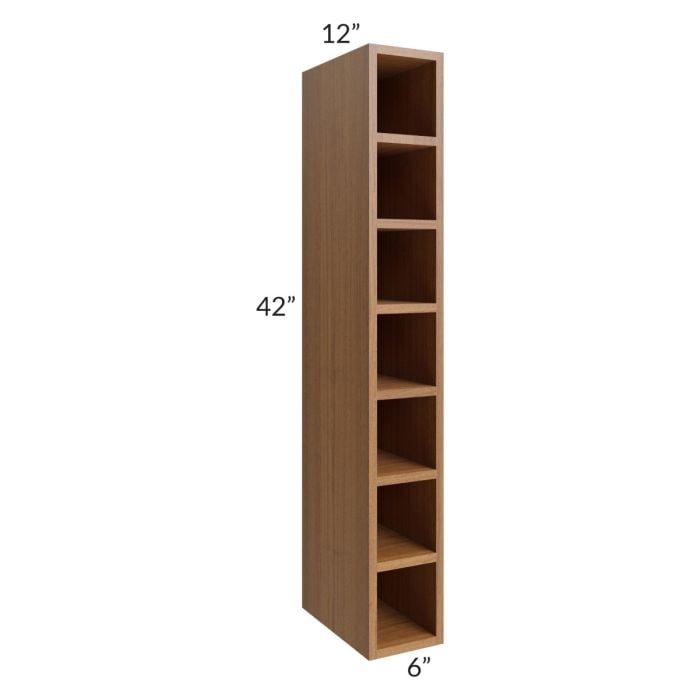 RTA Artisan Walnut Shaker 6" x 42" Wall Cube Cabinet