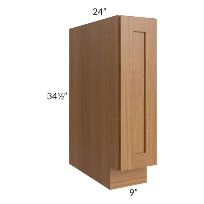 RTA Artisan Walnut Shaker 9" Base Pull-Out Spice Rack