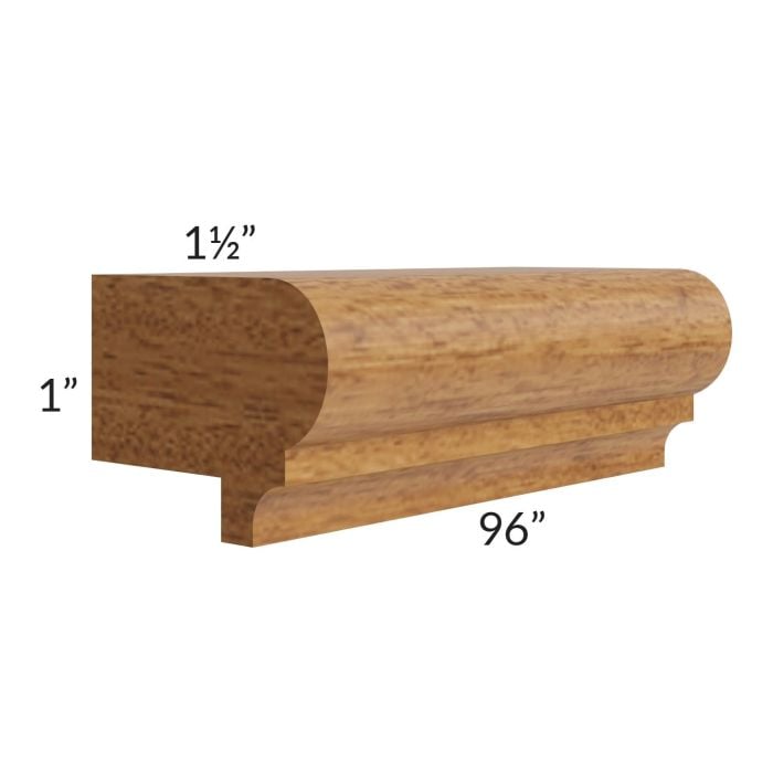 RTA Artisan Walnut Shaker 96" Light Rail Molding - Cut Molding into 5ft and 3ft section