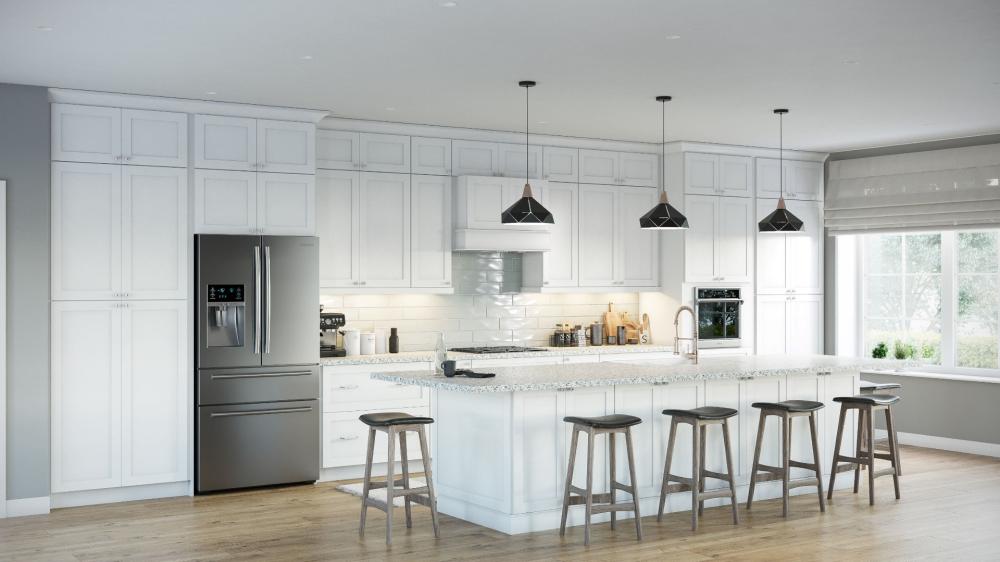 RTA Asheville White Shaker 8' Baseboard Molding