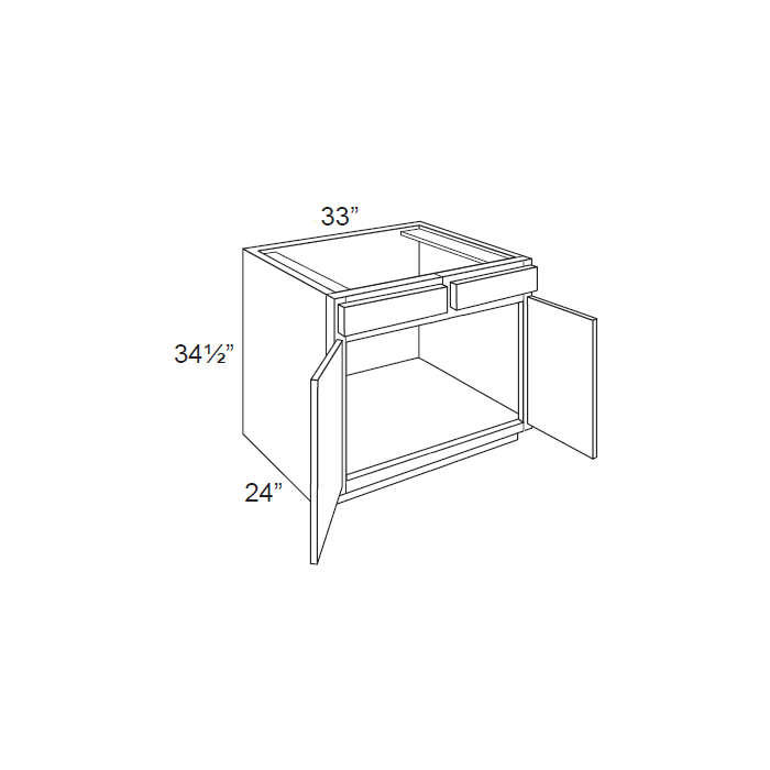 RTA Brazilian Shaker 33" Sink Base Cabinet